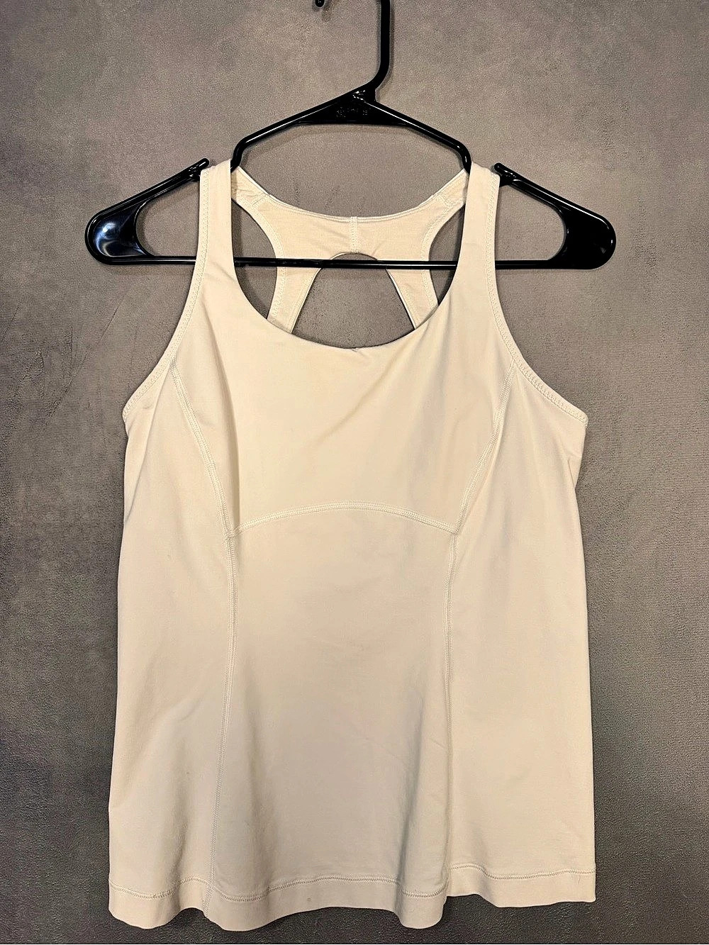 lululemon Sculpt Tank Athletic Tank Top Cream Size 8
